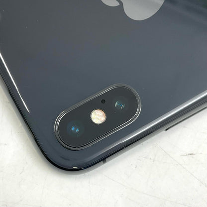 【最速発送】Apple iPhone iPhone X 64GB スペースグレイ docomo SIMフリー 白ロム【難有】 73%