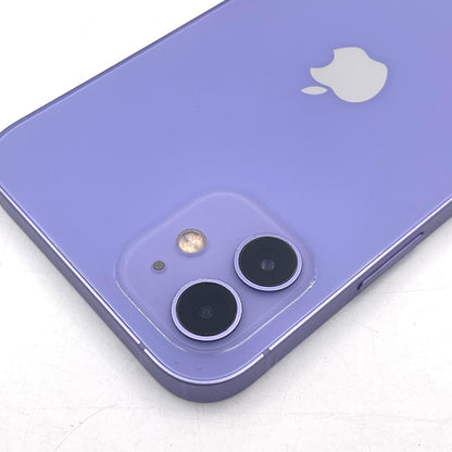 【全額返金保証】【最速発送】Apple iPhone iPhone 12 64GB パープル Softbank SIMフリー 白ロム 動作確認済 87%