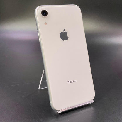 【全額返金保証】【最速発送】Apple iPhone iPhone XR 64GB ホワイト au SIMフリー 白ロム 動作確認済 84%