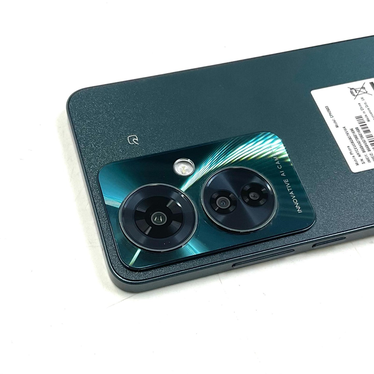 【全額返金保証】【最速発送】OPPO Reno 11A 128GB ダークグリン 楽天モバイル SIMフリー CPH2603 白ロム 美品 動作確認済
