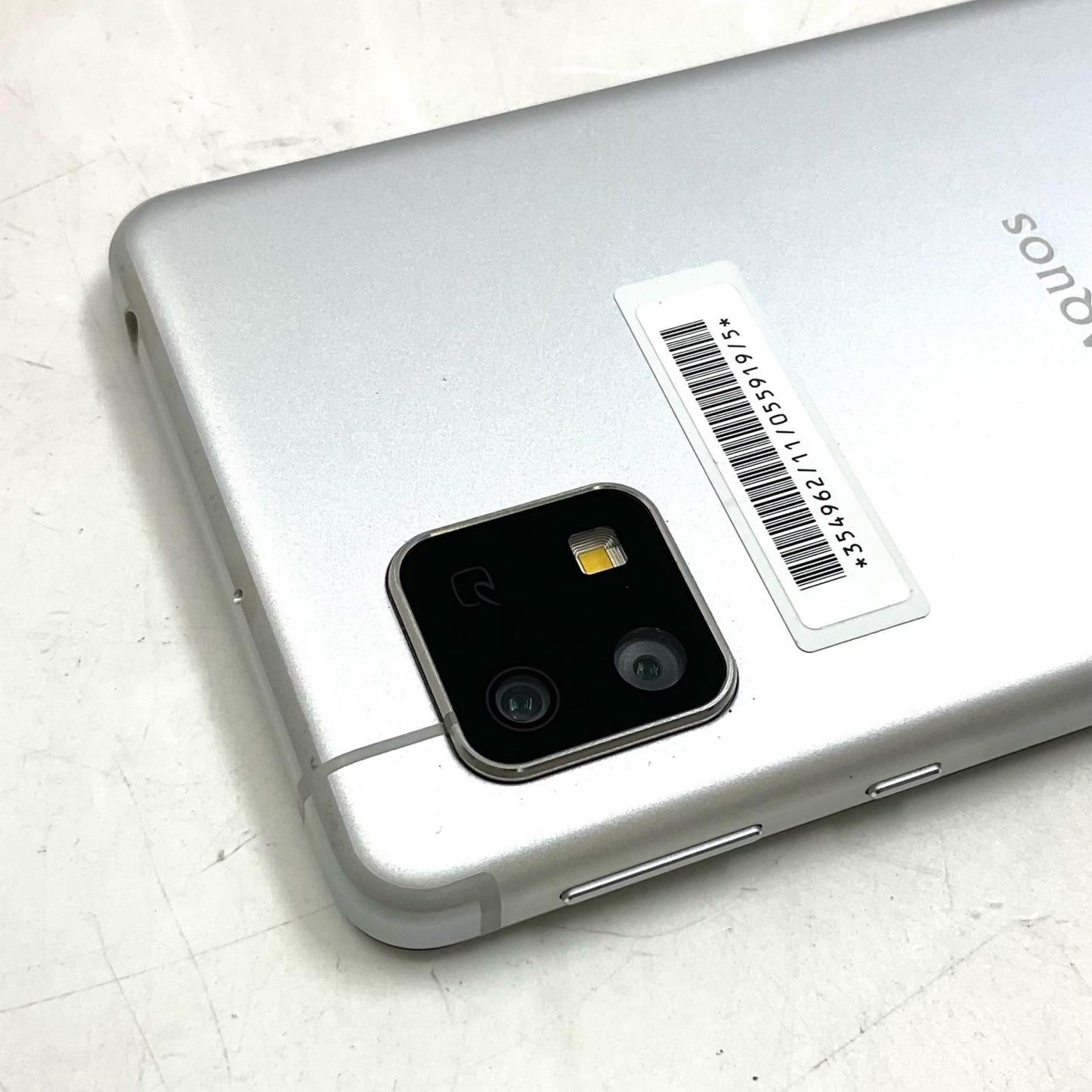 【全額返金保証】【最速発送】SHARP AQUOS sense 4 basic 64GB シルバー Softbank A003SH 白ロム 動作確認済