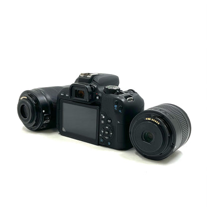 【全額返金保証】【最速発送】Canon デジタル一眼 EOS Kiss X9i ダブルズームキット ブラック 美品 動作確認済