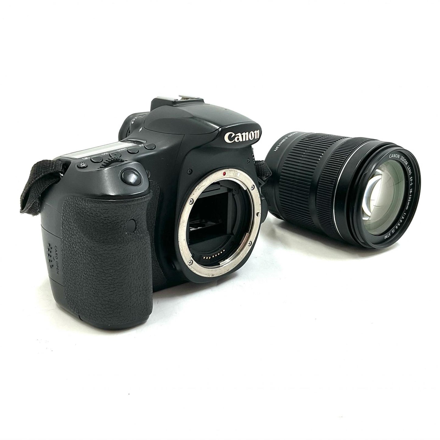 【全額返金保証】【最速発送】Canon デジタル一眼 EOS 60D EF-S18-135 IS レンズキット ブラック 動作確認済