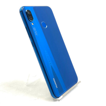【全額返金保証】【最速発送】Huawei P 20 lite 32GB クラインブルー au ANE-LX2J 白ロム 美品 動作確認済