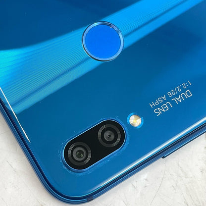 【全額返金保証】【最速発送】Huawei P 20 lite 32GB クラインブルー au ANE-LX2J 白ロム 美品 動作確認済
