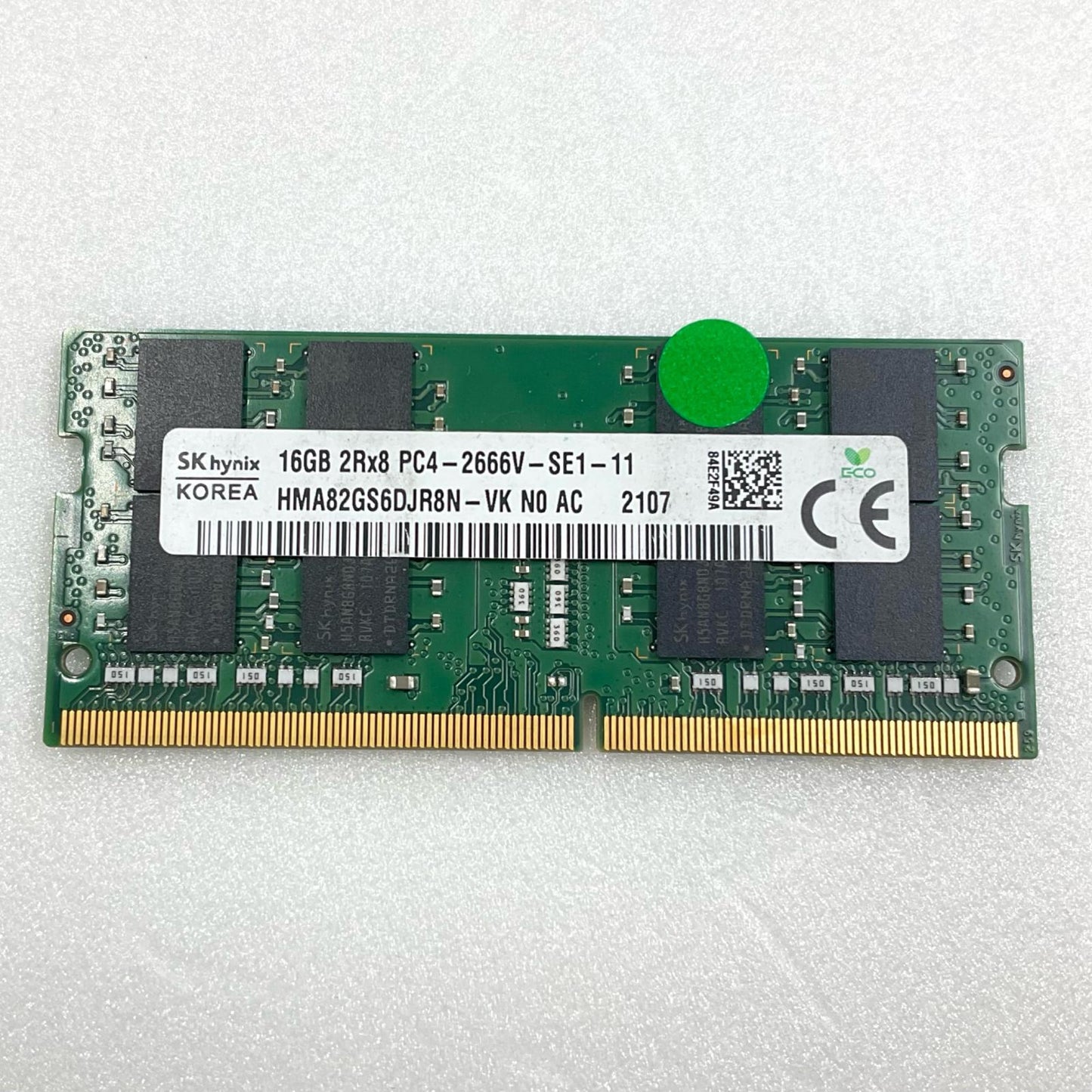 【全額返金保証】【最速発送】各種メーカー メモリ S.O.DIMM DDR4-2666 PC4-21300 16GB 美品 動作確認済