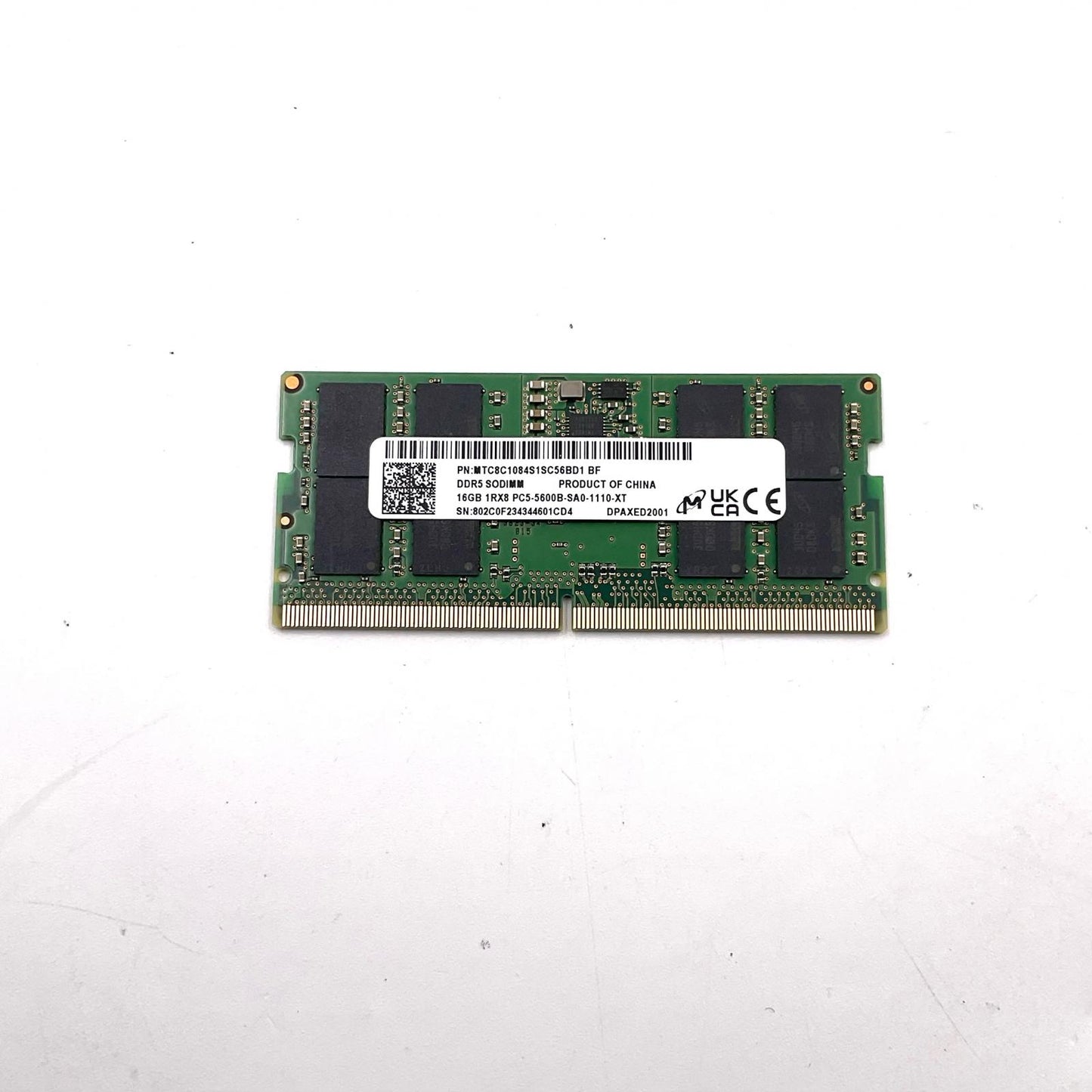 【全額返金保証】【最速発送】各種メーカー メモリ S.O.DIMM DDR5-5600 PC5-44800 16GB 美品 動作確認済
