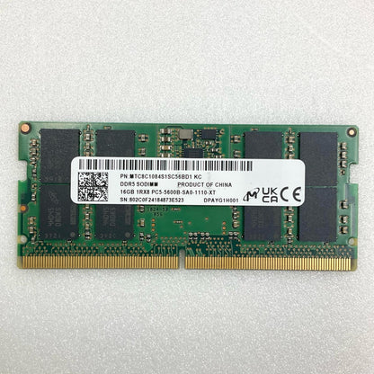 【全額返金保証】【最速発送】各種メーカー メモリ S.O.DIMM DDR5-5600 PC5-44800 16GB 美品 動作確認済