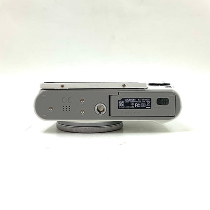 【全額返金保証】【最速発送】CASIO コンパクトデジタルカメラ EX-ZR1000 ホワイト 美品 動作確認済