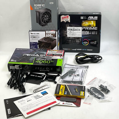 【全額返金保証】【最速発送】自作PC 自作ゲーミングデスクトップpc AMD Ryzen 7 5700X 32GB M.2 SSD 1TB NVIDIA GeForce RTX 4060 Ti 動作確認済