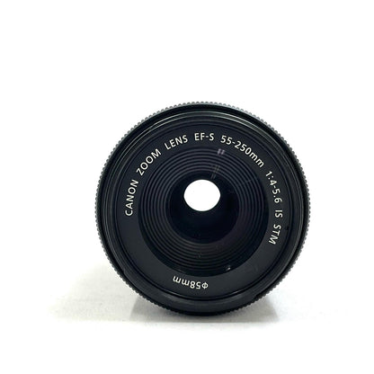 【全額返金保証】【最速発送】Canon EF-S55-250mm F4-5.6 IS STM 美品 動作確認済