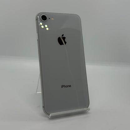 【全額返金保証】【最速発送】Apple iPhone iPhone 8 64GB ホワイト au SIMフリー 白ロム 美品 動作確認済 99%