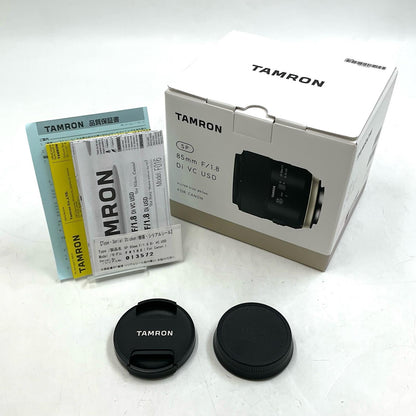 【全額返金保証】【最速発送】TAMRON SP 85mm F/1.8 Di VC USD (Model F016) [キヤノン用] 動作確認済