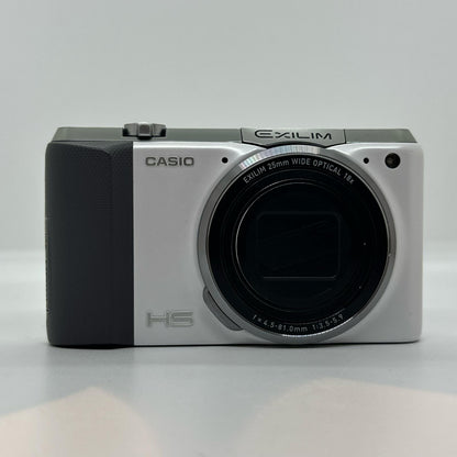 【全額返金保証】【最速発送】 コンパクトデジタルカメラ CASIO EXILIM EX-ZR700 ホワイト 美品 動作確認済