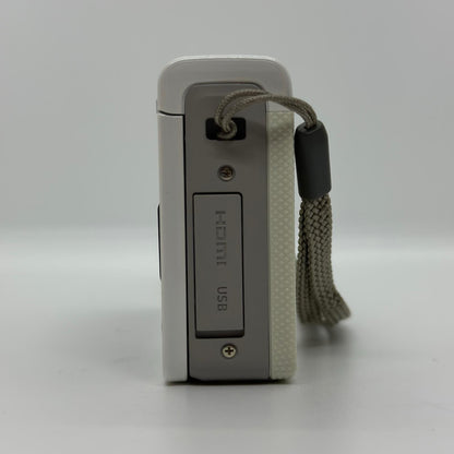 【全額返金保証】【最速発送】 コンパクトデジタルカメラ CASIO EXILIM EX-ZR50 ホワイト 美品 動作確認済