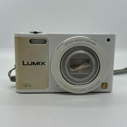 【全額返金保証】【最速発送】Panasonic コンパクトデジタルカメラ LUMIX DMC-SZ10-W [ホワイト] 動作確認済