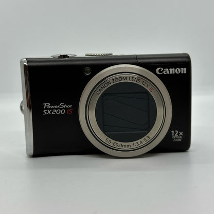 【全額返金保証】【最速発送】Canon コンパクトデジタルカメラ PowerShot SX200 IS ブラウン 動作確認済