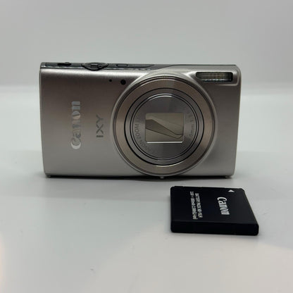 【全額返金保証】【最速発送】Canon コンパクトデジタルカメラ IXY 650 シルバー 美品 動作確認済