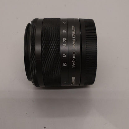 【全額返金保証】【最速発送】Canon EF-M 15-45mm F3.5-6.3 IS STM 美品 動作確認済
