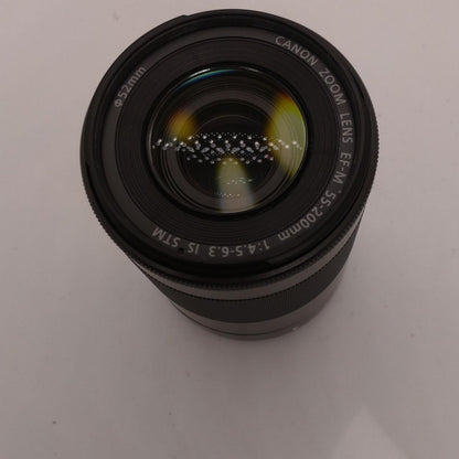 【全額返金保証】【最速発送】Canon EF-M 55-200mm F4.5-6.3 IS STM 美品 動作確認済