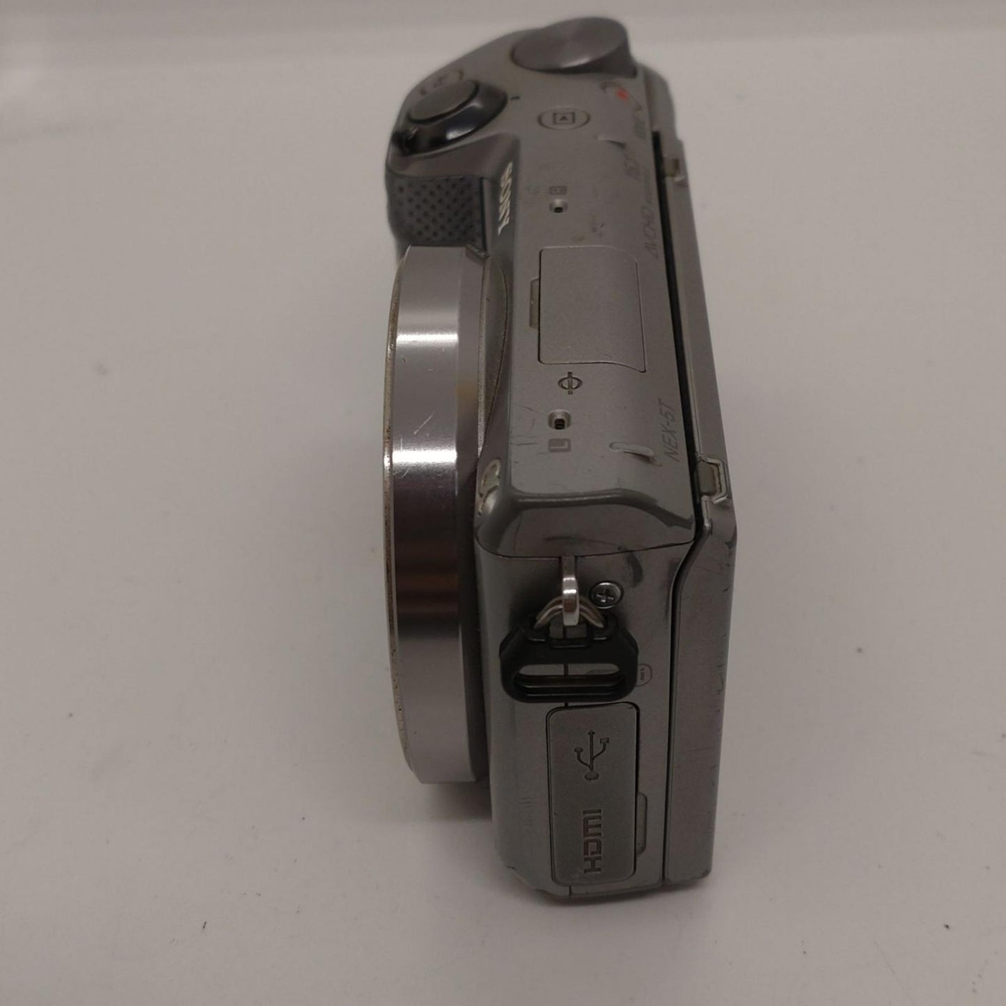 【全額返金保証】【最速発送】Sony デジタル一眼 α NEX-5T シルバー 動作確認済
