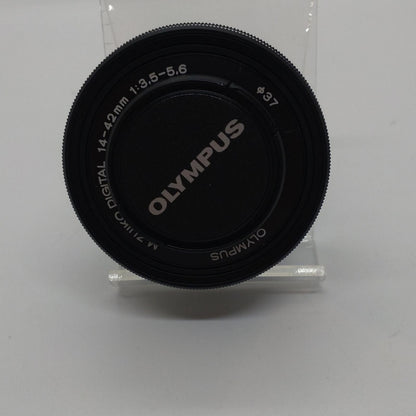 【全額返金保証】【最速発送】OLYMPUS M.ZUIKO DIGITAL ED 14-42mm F3.5-5.6 EZ 美品 動作確認済