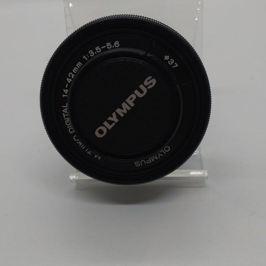 【全額返金保証】【最速発送】OLYMPUS M.ZUIKO DIGITAL ED 14-42mm F3.5-5.6 EZ 美品 動作確認済
