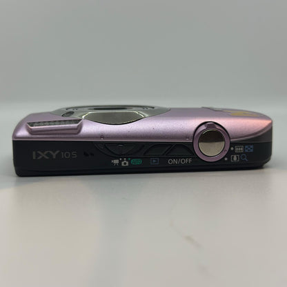 【全額返金保証】【最速発送】Canon コンパクトデジタルカメラ IXY 10S パープル 美品 動作確認済