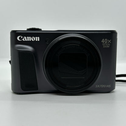 【全額返金保証】【最速発送】Canon コンパクトデジタルカメラ PowerShot SX720 HS ブラック 美品 動作確認済