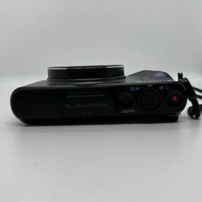 【全額返金保証】【最速発送】Canon コンパクトデジタルカメラ PowerShot SX720 HS ブラック 美品 動作確認済