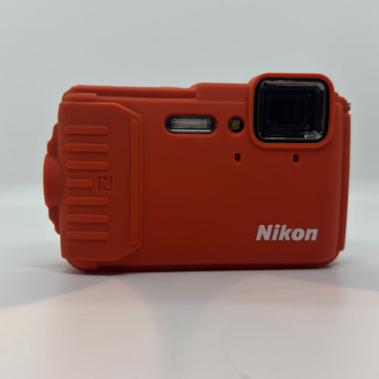 【全額返金保証】【最速発送】Nikon コンパクトデジタルカメラ COOLPIX AW130 オレンジ 動作確認済