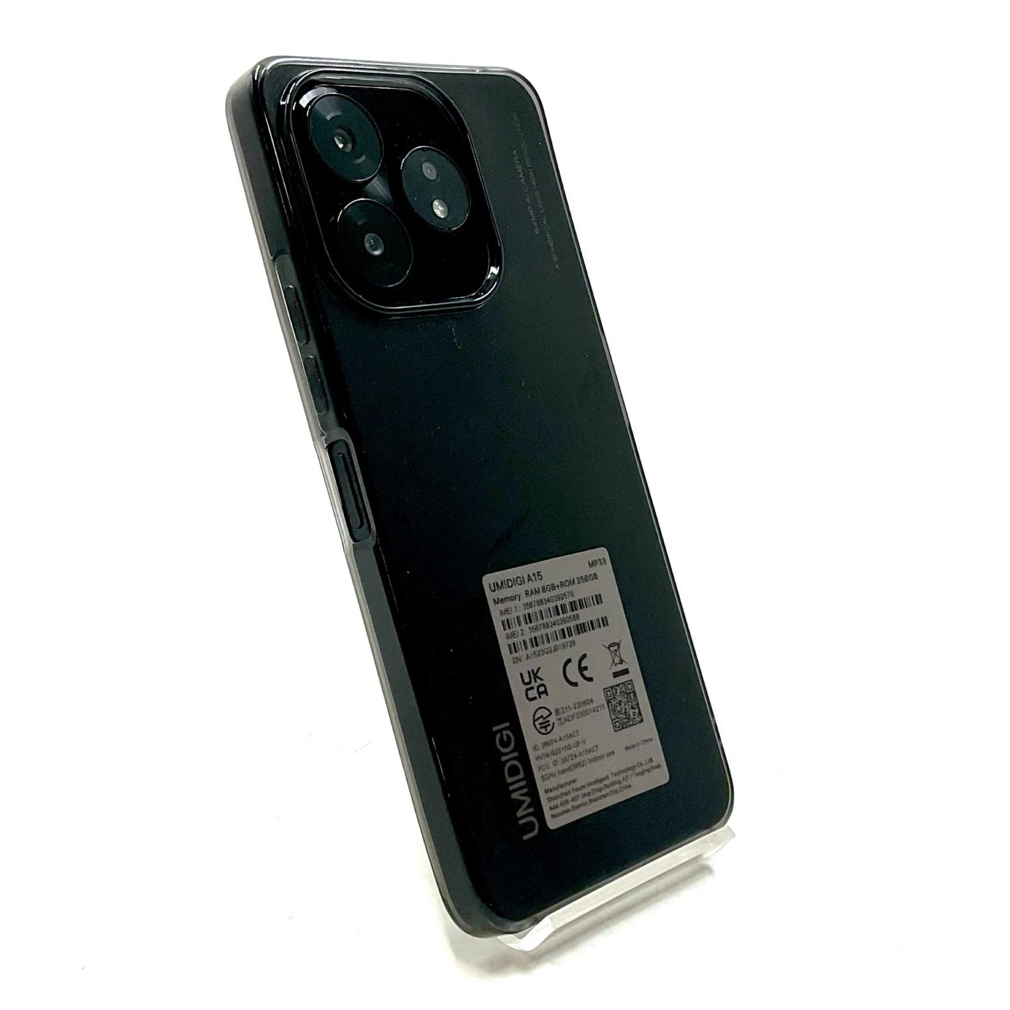 【全額返金保証】【最速発送】UMIDIGI A15 256GB グラファイトブラック SIMフリー MP33 白ロム 美品 動作確認済