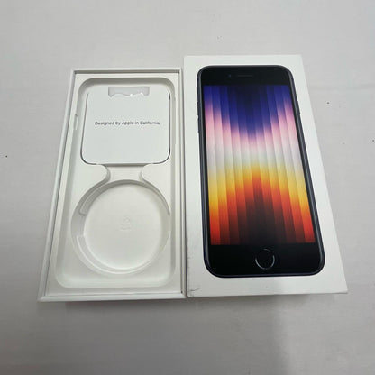 【全額返金保証】【最速発送】Apple iPhone iPhone SE（第2世代） 64GB ミッドナイト au SIMフリー 白ロム 美品 動作確認済 96%