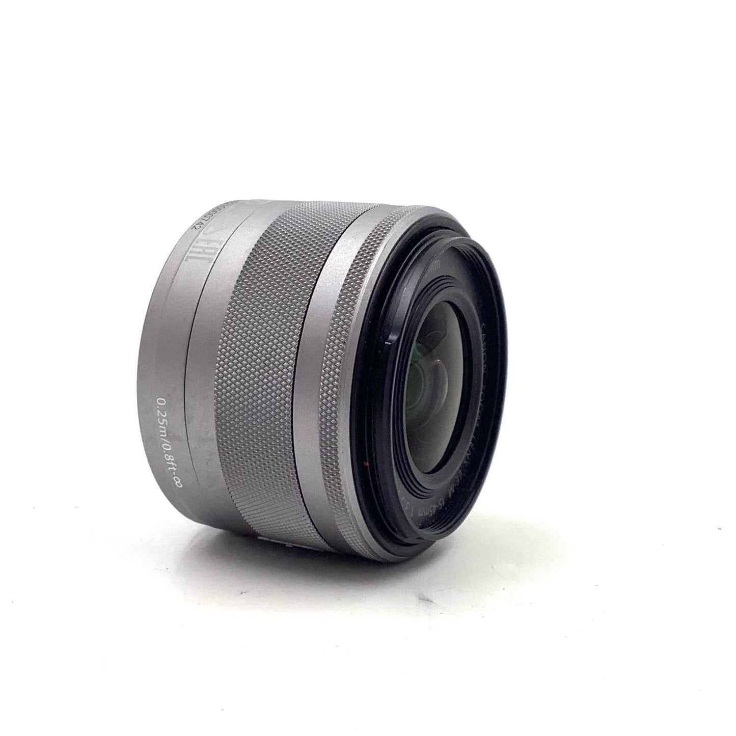 【全額返金保証】【最速発送】Canon EF-M15-45mm F3.5-6.3 IS STM [シルバー] 動作確認済
