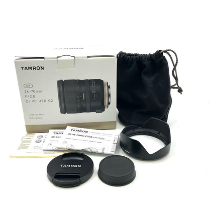 【全額返金保証】【最速発送】TAMRON SP 24-70mm F/2.8 Di VC USD G2 (Model A032) [キヤノン用] 動作確認済