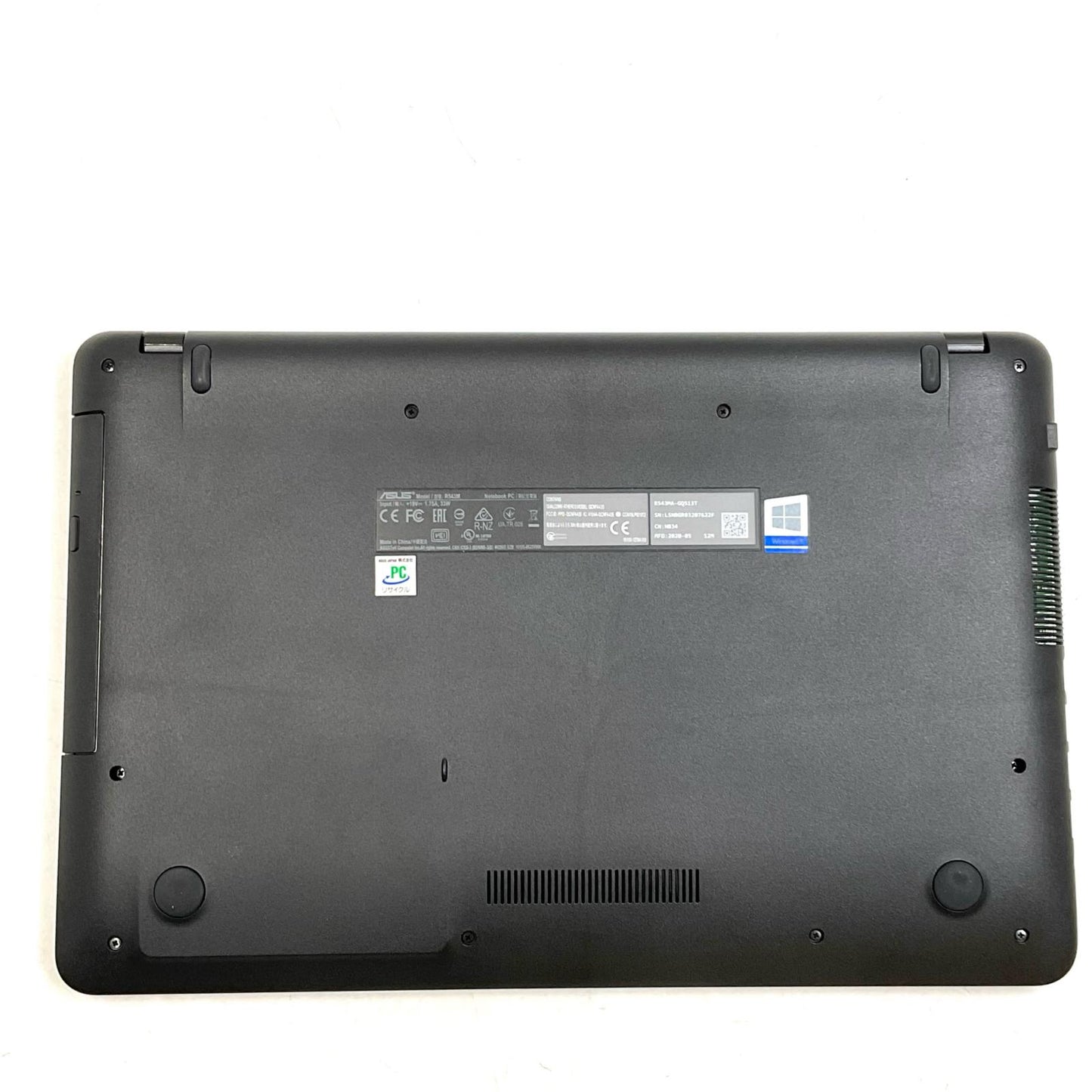 【全額返金保証】【最速発送】ASUS VivoBook R543MA-GQ513T intel Celeron N4000 4GB HDD 1TB 99% 美品 動作確認済