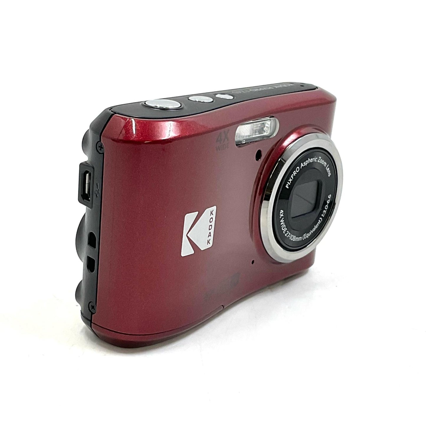 【全額返金保証】【最速発送】KODAK コンパクトデジタルカメラ PIXPRO FZ45RD [赤] 美品 動作確認済