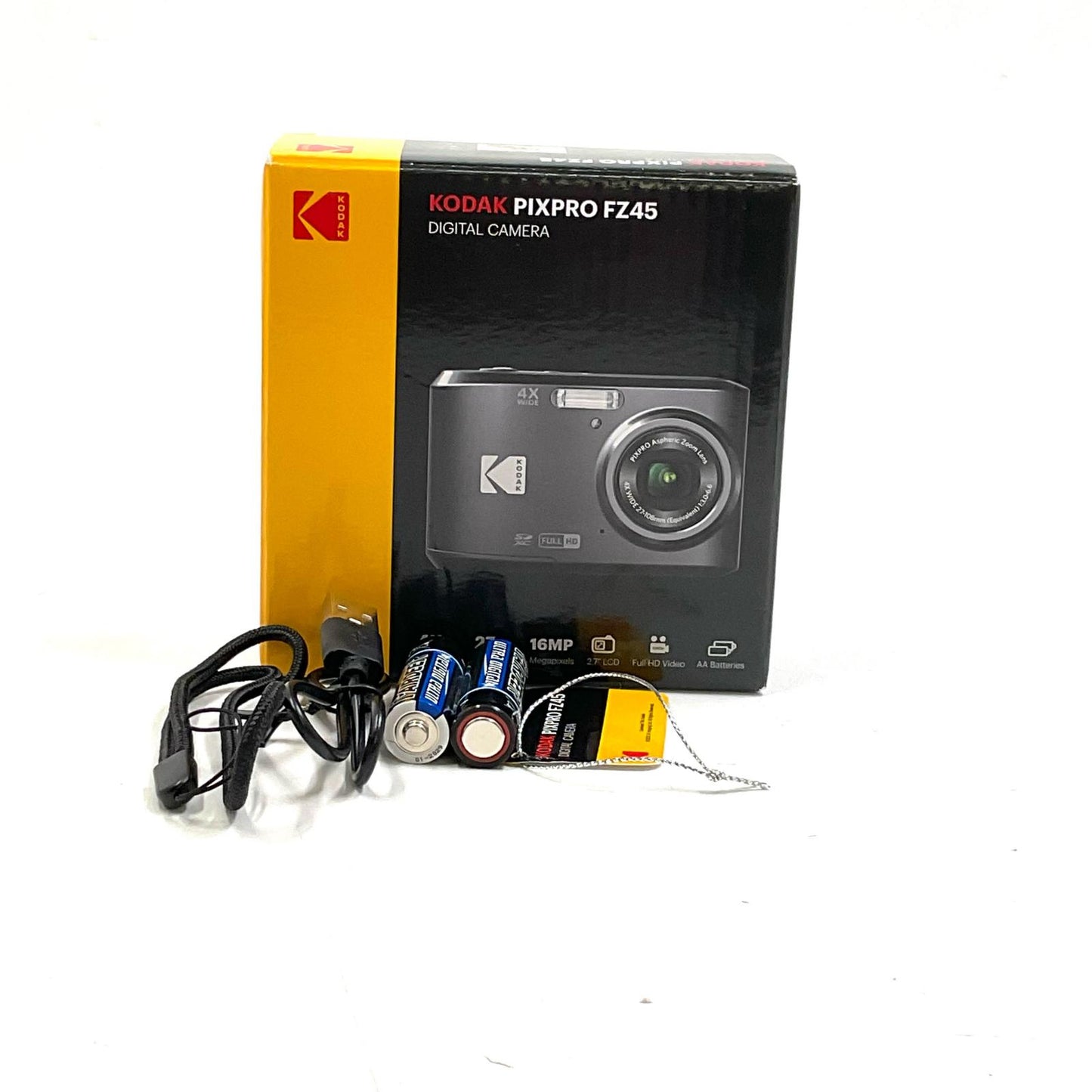 【全額返金保証】【最速発送】KODAK コンパクトデジタルカメラ PIXPRO FZ45RD [赤] 美品 動作確認済