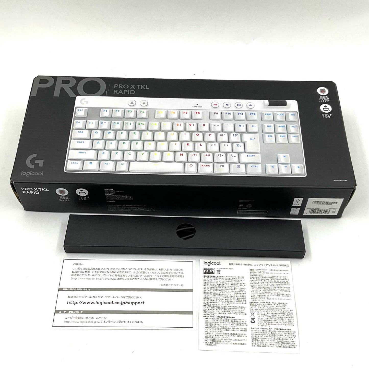 【全額返金保証】【最速発送】Logicool PRO X TKL RAPID G-PKB-TKL-RTWH 美品 動作確認済