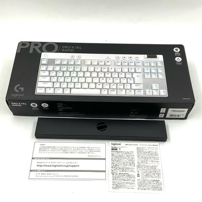 【全額返金保証】【最速発送】Logicool PRO X TKL RAPID G-PKB-TKL-RTWH 美品 動作確認済