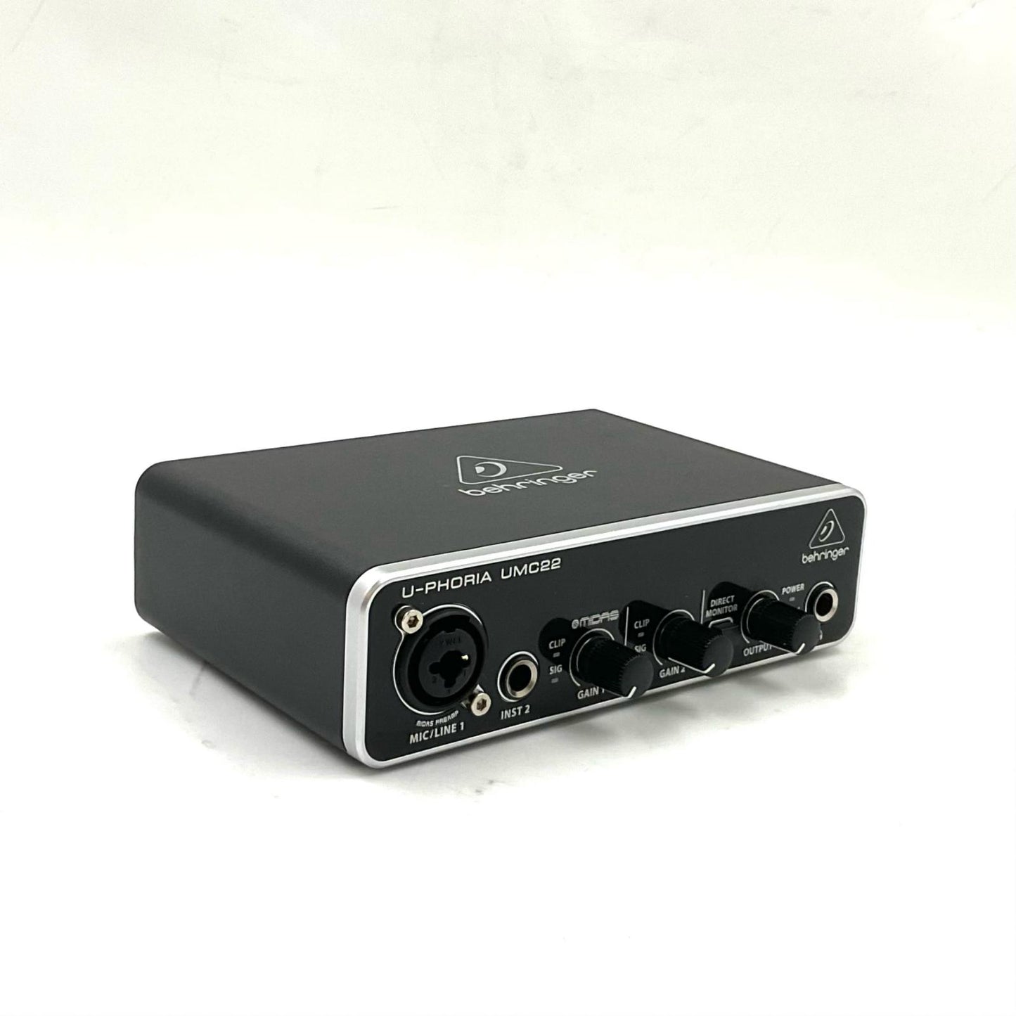 【全額返金保証】【最速発送】BEHRINGER USBオーディオインターフェイス U-PHORIA UMC22 美品 動作確認済