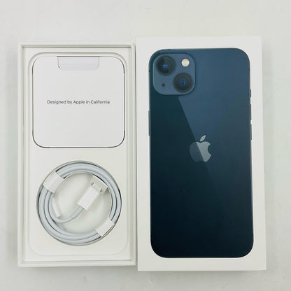 【全額返金保証】【最速発送】Apple iPhone iPhone 13 256GB ミッドナイト Softbank 白ロム 美品 動作確認済 80%