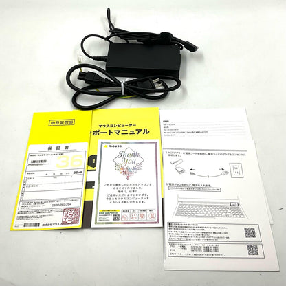 【全額返金保証】【最速発送】MouseComputer K5-I7GM5BK-A K5I7GM5BKABAW102DEC intel core i7-12650H 64GB M.2 SSD 1TB NVIDIA GeForce MX550 78% 美品 動作確認済