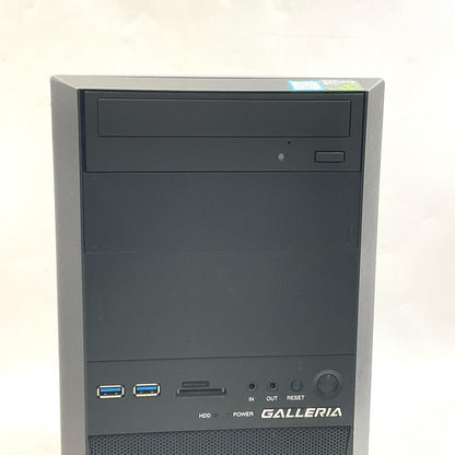 【全額返金保証】【最速発送】ドスパラ GALLERIA GALLERIA MJ intel core i7-8700 8GB HDD 1TB NVIDIA GeForce GTX 1060 3GB 動作確認済