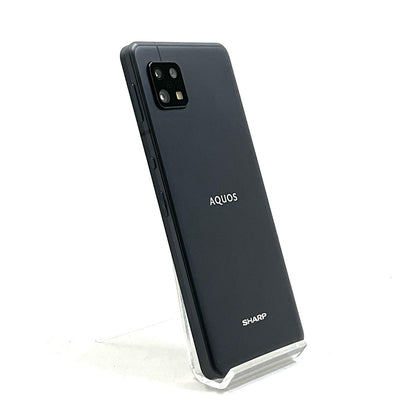 【全額返金保証】【最速発送】SHARP AQUOS sense6 128GB ブラック SH-M19 白ロム 動作確認済
