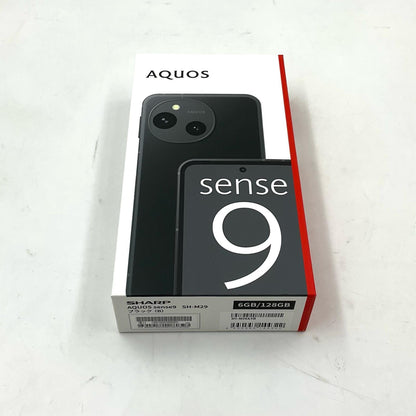 【全額返金保証】【最速発送】SHARP AQUOS sense 9 128GB ブラック SIMフリー SH-M29 白ロム 新品未開封 即納OK