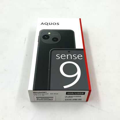 【全額返金保証】【最速発送】SHARP AQUOS sense 9 128GB ブラック SIMフリー SH-M29 白ロム 新品未開封 即納OK