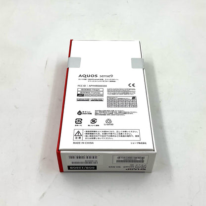 【全額返金保証】【最速発送】SHARP AQUOS sense 9 128GB ブラック SIMフリー SH-M29 白ロム 新品未開封 即納OK