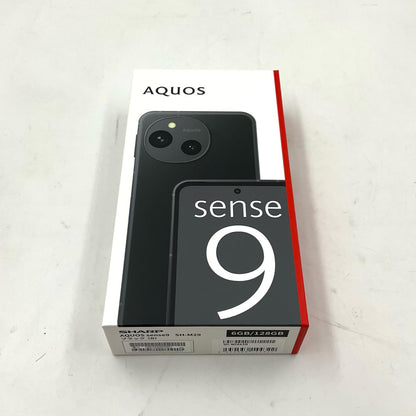 【全額返金保証】【最速発送】SHARP AQUOS sense 9 128GB ブラック SIMフリー SH-M29 白ロム 新品未開封 即納OK