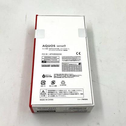 【全額返金保証】【最速発送】SHARP AQUOS sense 9 128GB ブラック SIMフリー SH-M29 白ロム 新品未開封 即納OK